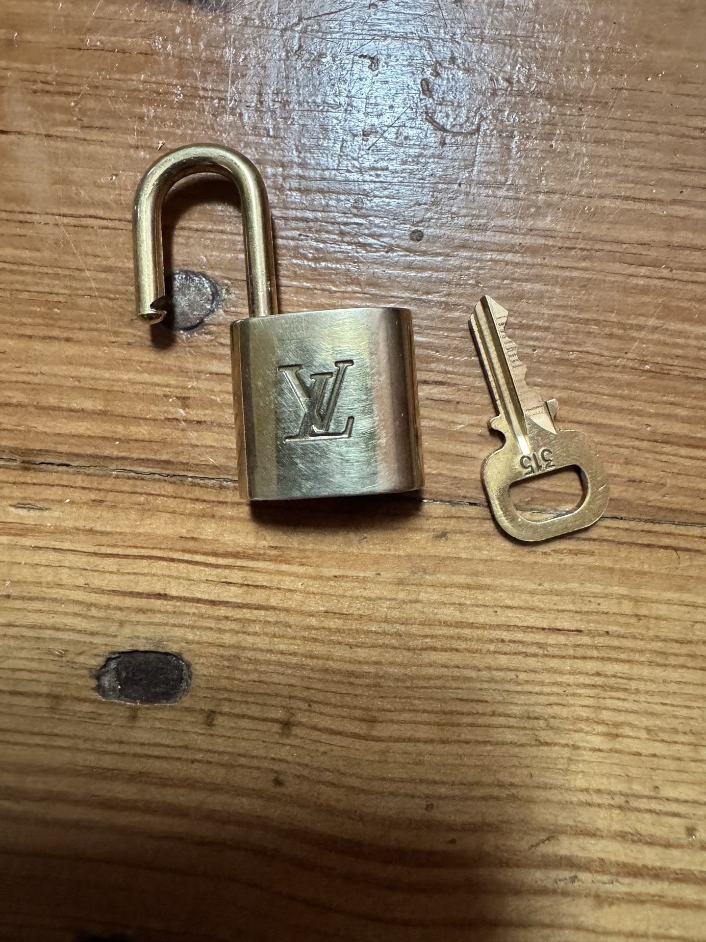 Louis Vuitton Gold Padlock with Key #315