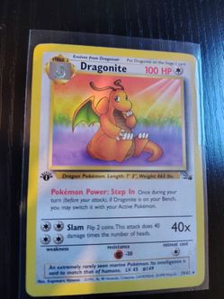 Dragonite 1st edition fossilized