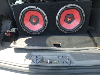 12 " Sony xploid woofers in box