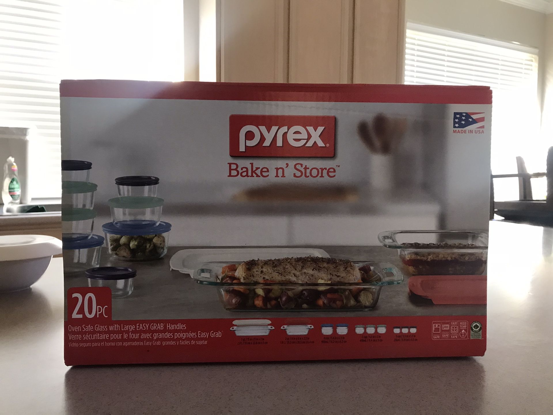 Pyrex Bake N’ Store - 20pc NEVER OPENED BRAND NEW