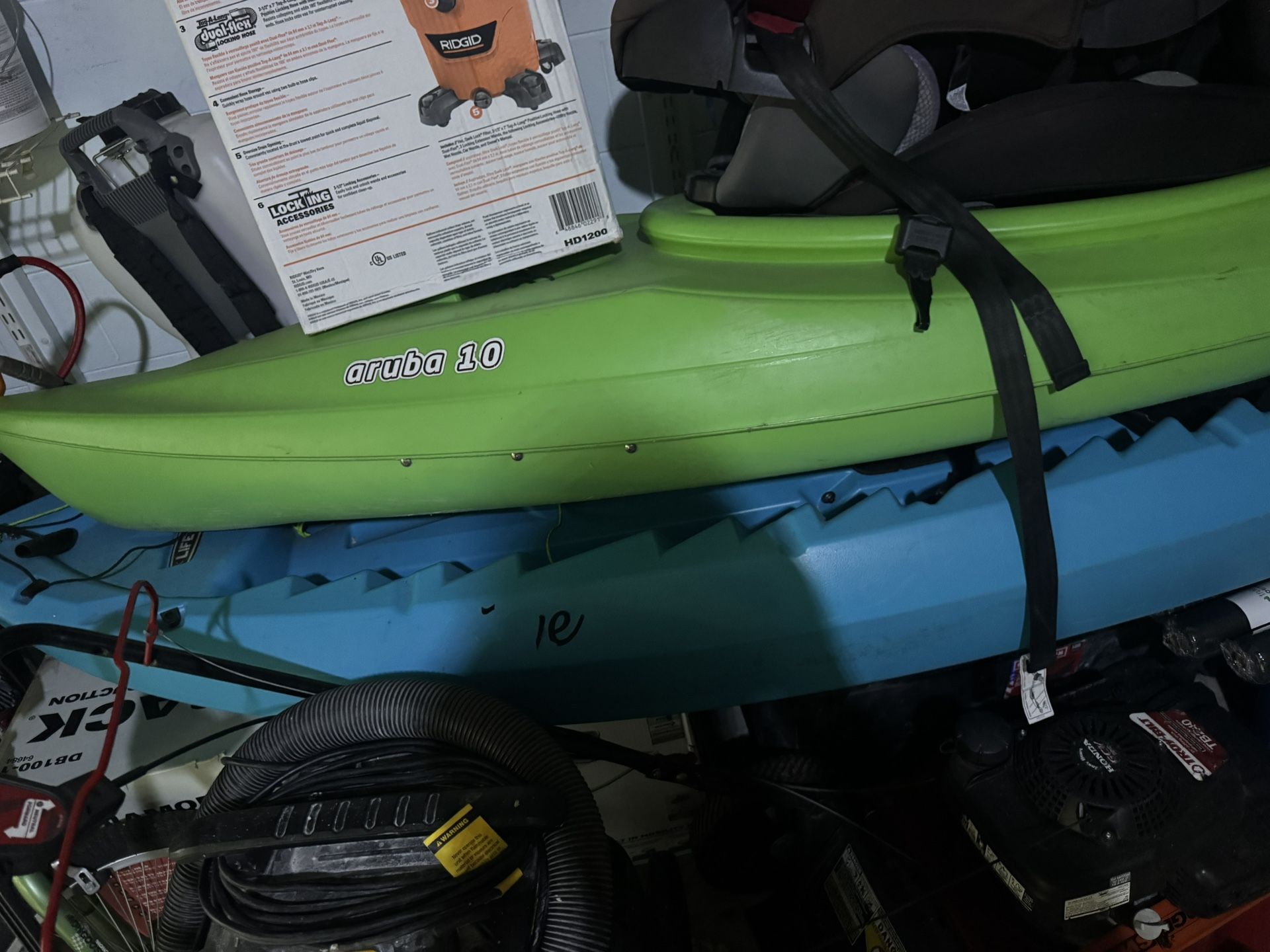 Sun Dolphin Kayaks x2 (1green & 1blue Lg)