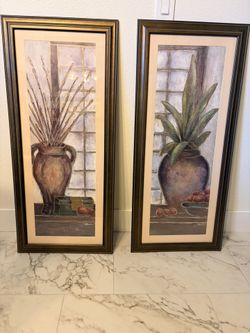 Tall Wall Prints-pair For $30