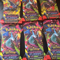 Pokemon Sleeved Packs Phatasmal Flames 