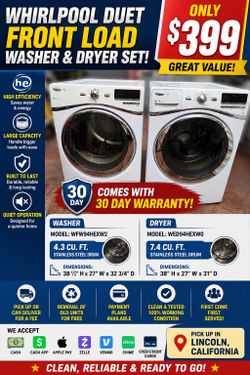 Whirlpool Duet washer & dryer set