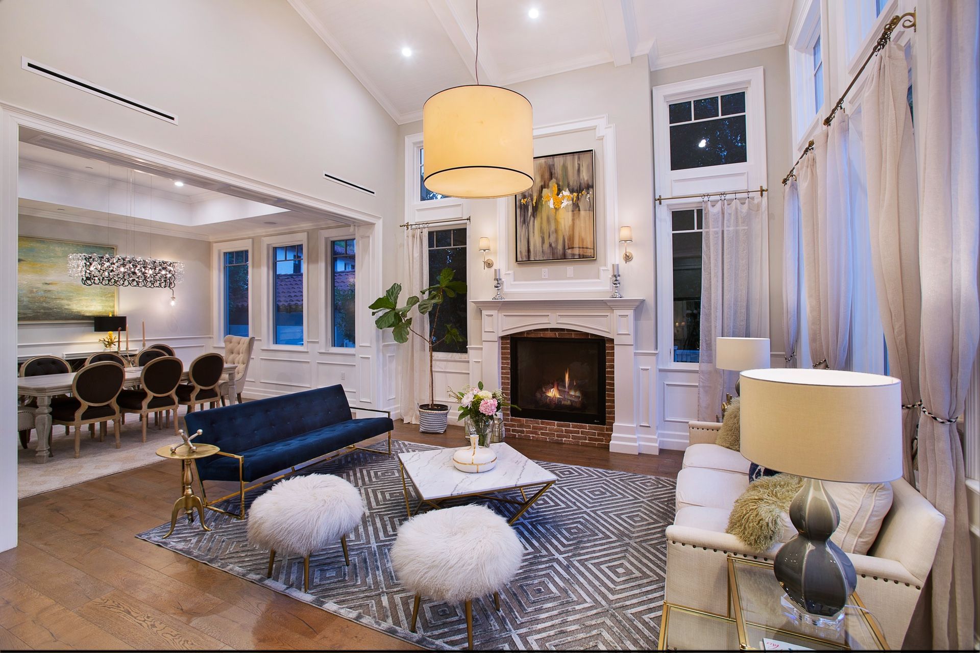 Luxurious Fluffy White Chairs FOR SALE for Sale in Los Angeles, CA