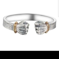 925 Sterling Silver DOMINEERING Fish Shaped Bracelet 