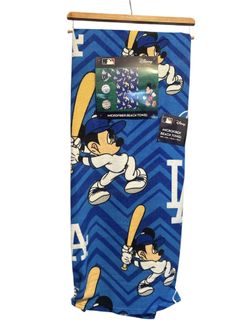 Disney LA Dodgers Mickey Mouse Micro Fiber Beach Towel MLB Baseball Tailgate