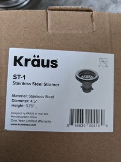 Kraus ST-1 Stainless Strainer