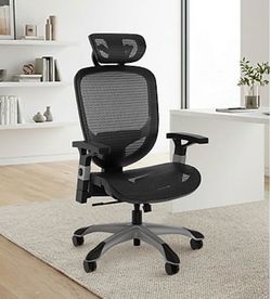 New in Box! Two (2) Staples Ergonomic Office Black Mesh Chairs x2 (Hyper XL)