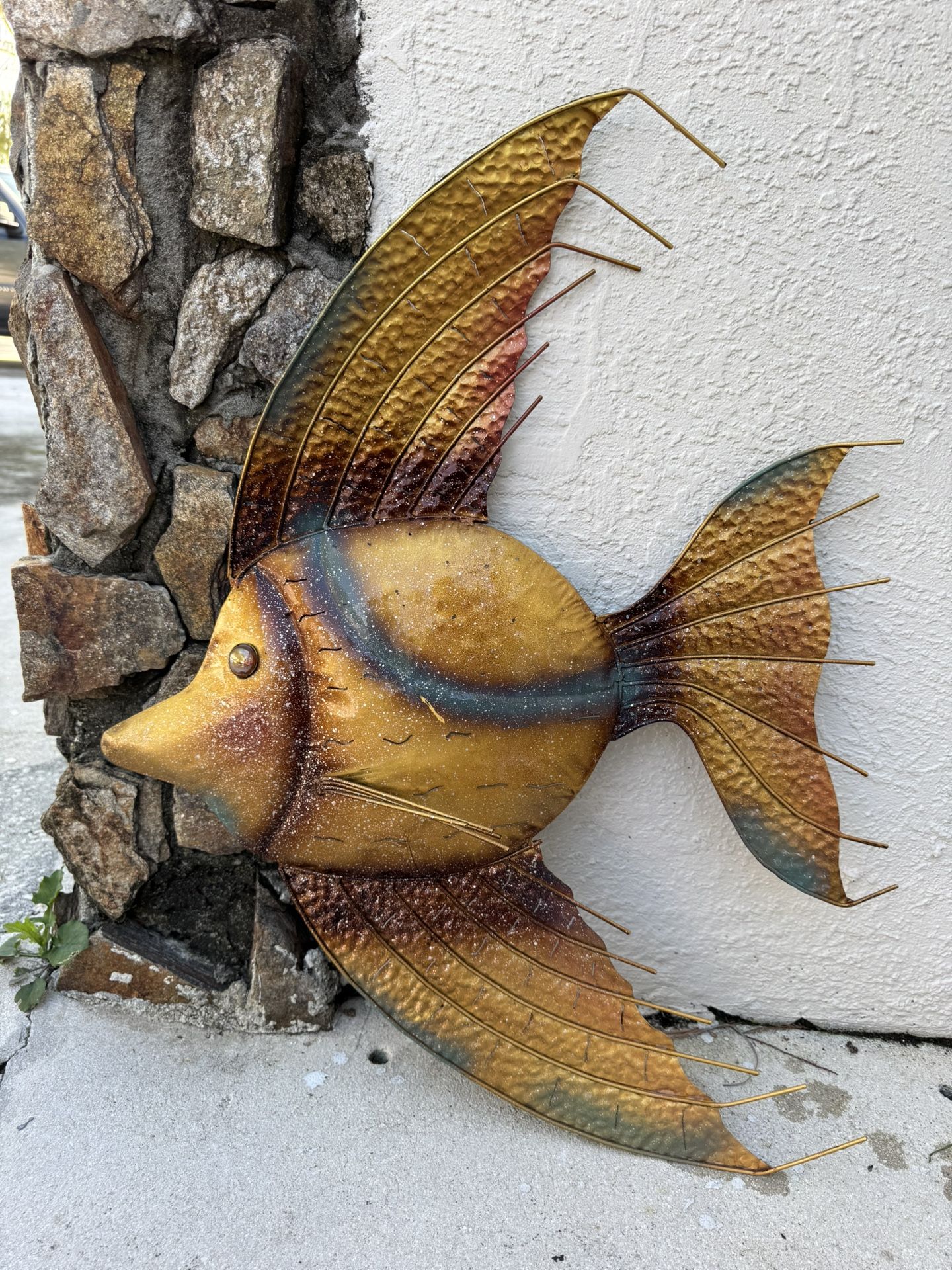 Angel Fish Metal Decor 