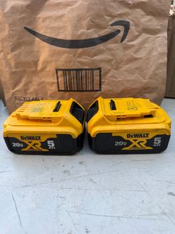 DeWalt 20V XR 5Ah Lithium-Ion Batteries (2-Pack)