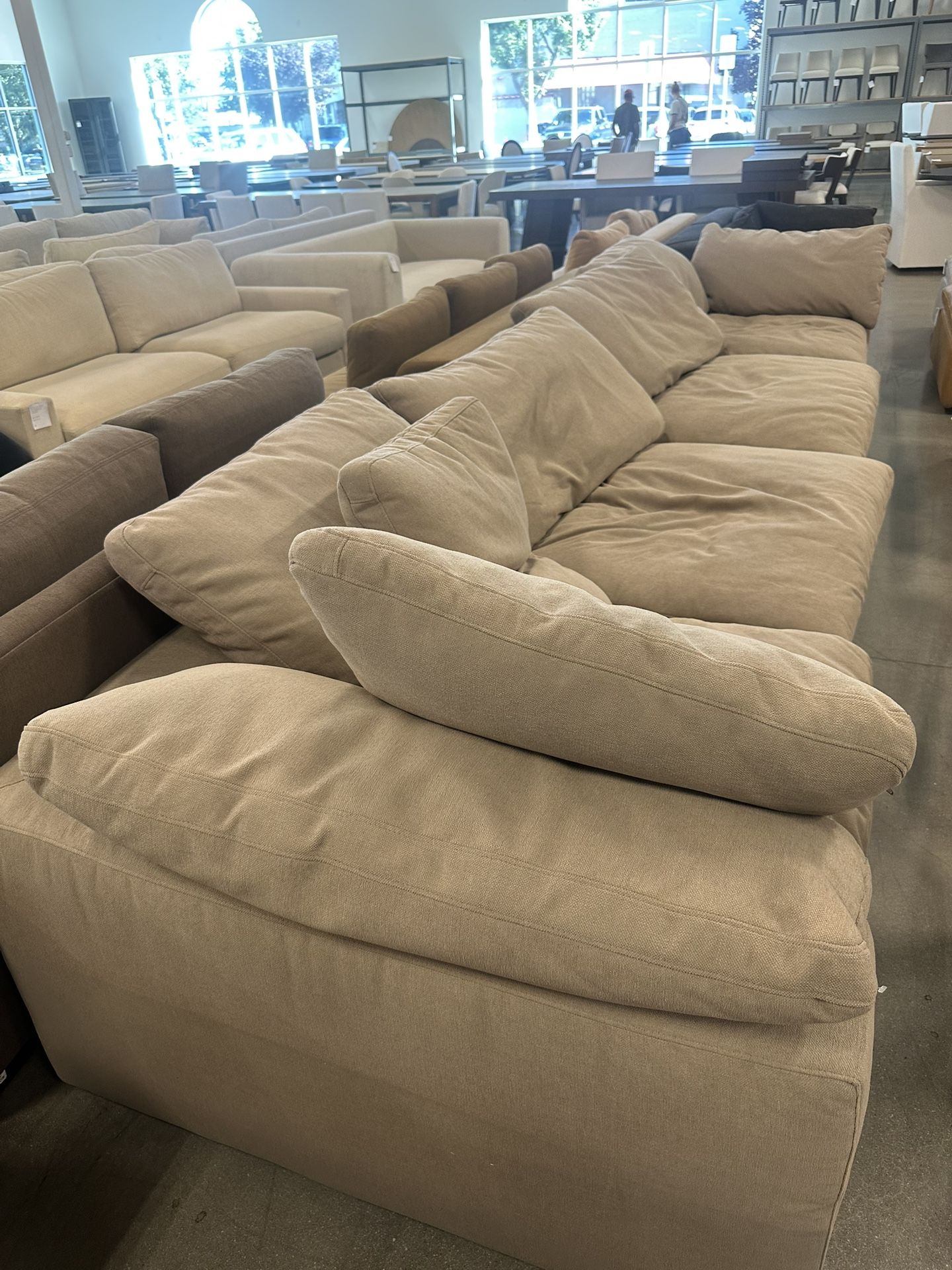 Restoration Hardware Cloud Couch Sofa With Ottoman