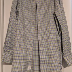 Peter Millar Multi Color Plaid Button Down Shirt