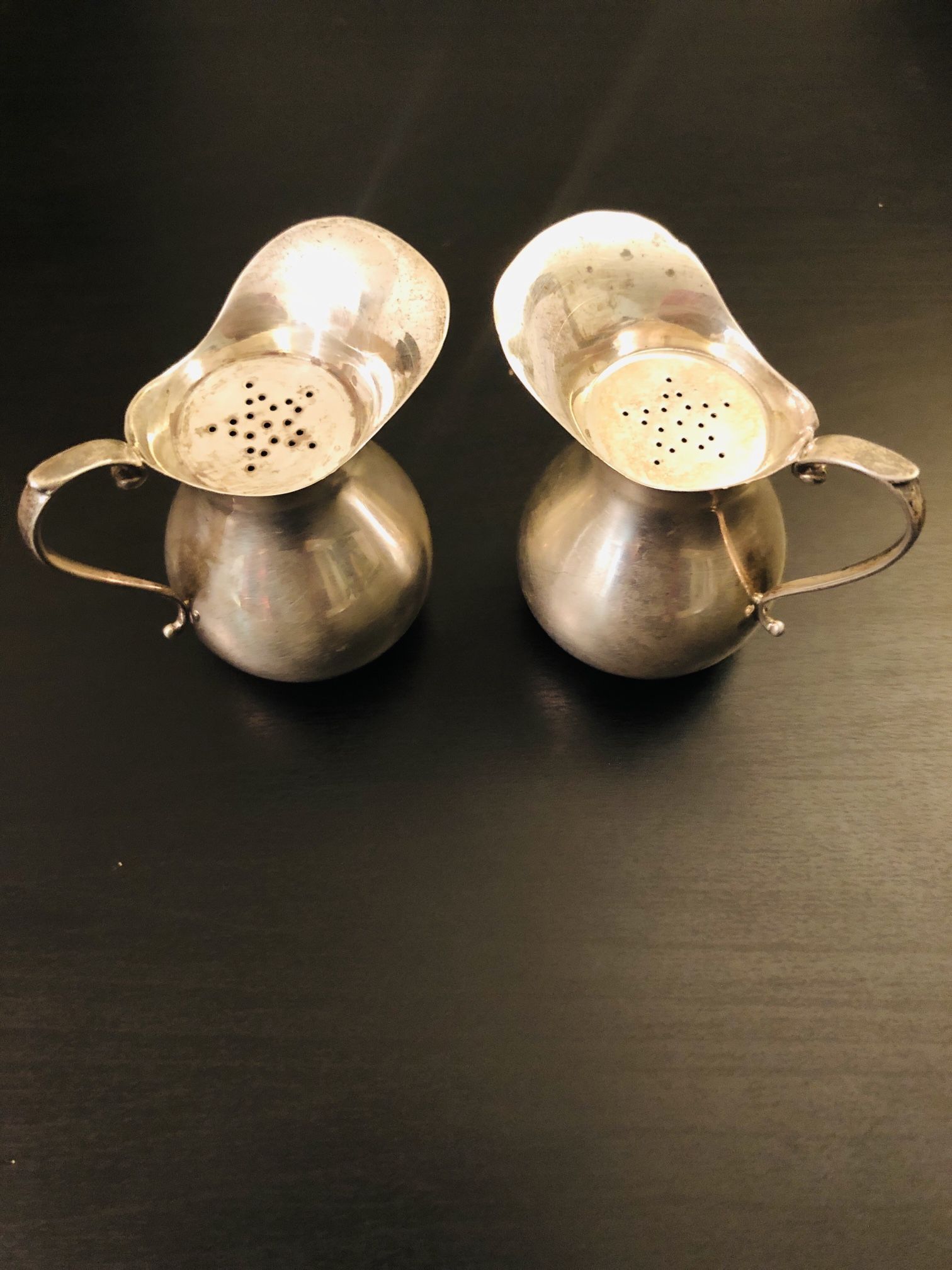 Pair Of Sterling Silver 925 MCM Salt And Pepper Shake 