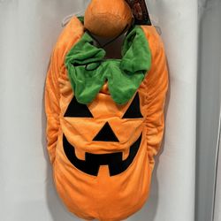Pet Costume Pumpkin size Large Jack o lantern Pumpkin costume NWT