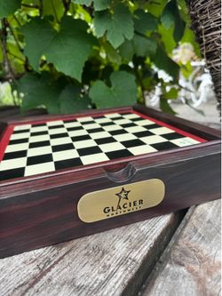 Glacier Wooden Chess Board