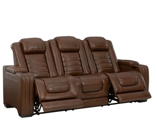 Backtrack Chocolate Power Reclining Sofa