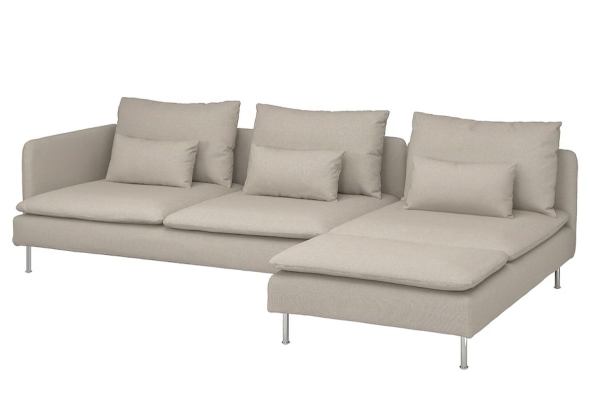 Ikea Soderhamn Sectional Sofa Cover/White
