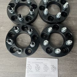 KAX 5x114.3 to 5x100 Wheel Spacers,Black Forged 1inch Hub Centric Wheel Spacer Adapters 