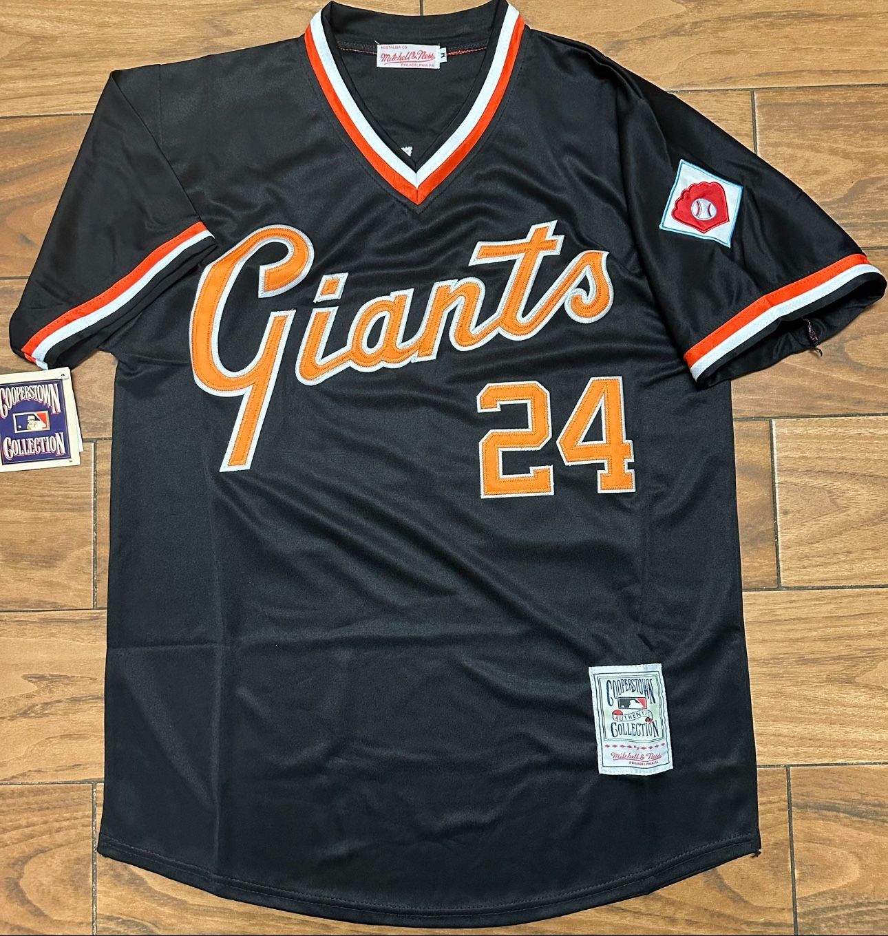 San Francisco Giants Black 24 Mays