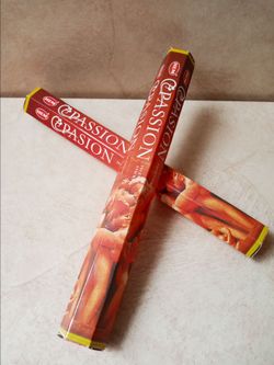 HEM Passion Incense Sticks, Pasion Incienso, 2 Tubes of Incense Sticks
