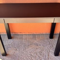 Small Wood Desk - Espresso Brown