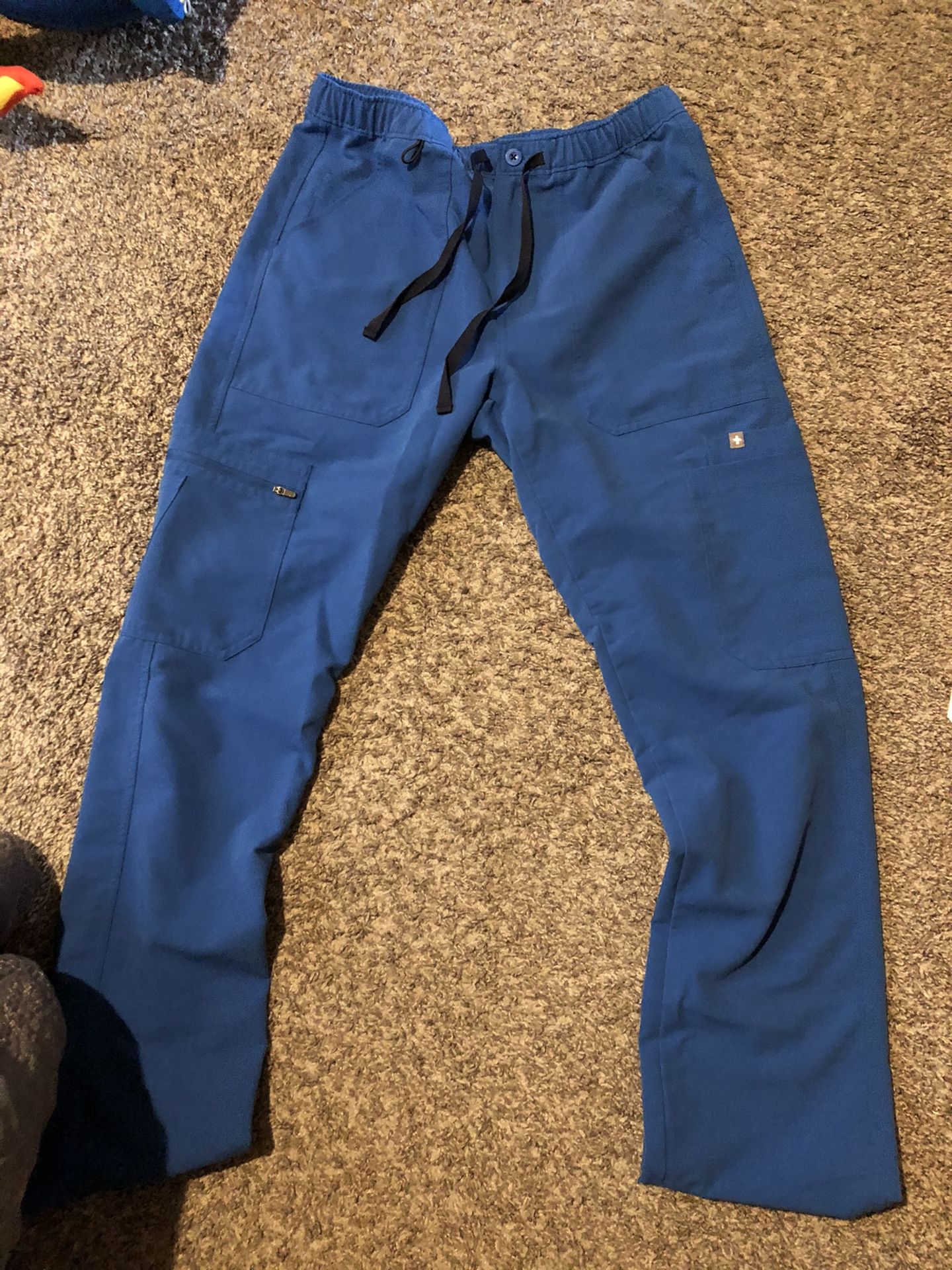 Mens royal blue scrubs size S