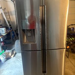 Samsung 4-Door Stainless Steel Refrigerator – Fully Working
