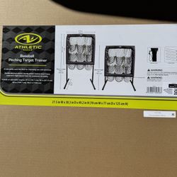 A thletic Works New Adjustable Baseball Pitch Target Net