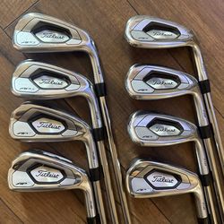 Titleist AP3 718 Irons Set Right-Handed Stiff Black AMT S300