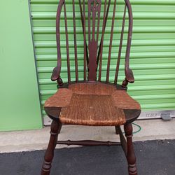 Antique Windsor "Rush Seat" Chair