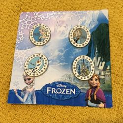 Disney Collectible Pins 2013 Frozen Set Of 4 Anna Elsa Olaf Arendelle