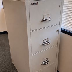 4 FireKing Vertical Filing Cabinets