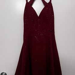 Dark Red Cocktail Dress