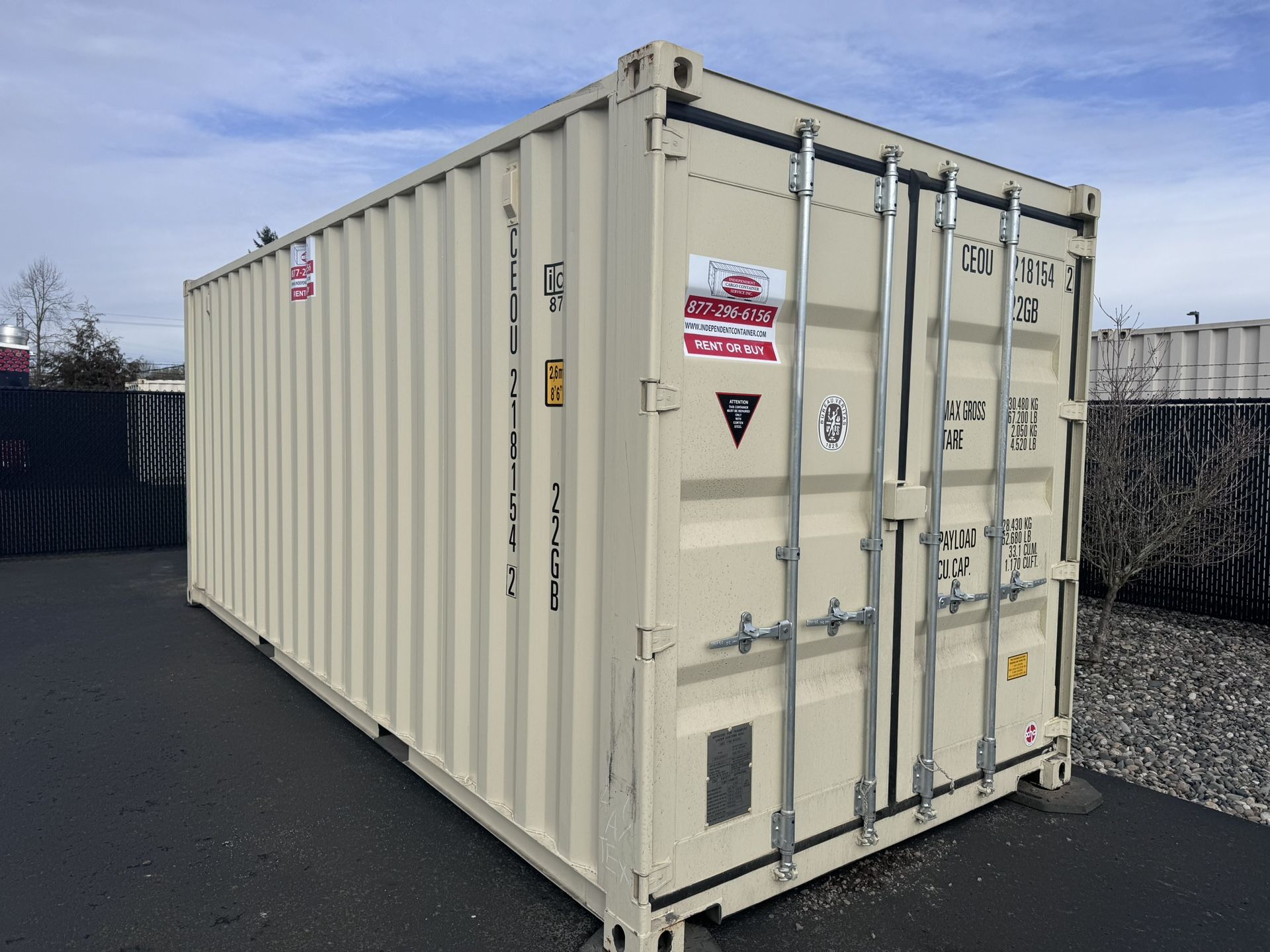 New 20’ Steel Storage Container