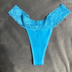 Blue Thong Panties