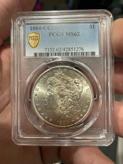 1884-CC Morgan Silver Dollar PCGS MS62