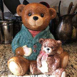 Large teddy bear cookie jar