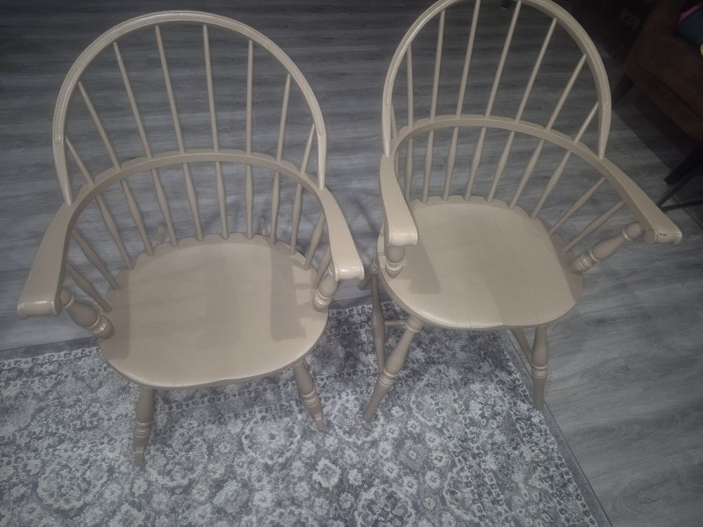 Two Vintage Chairs In Good Condition $80 For Both