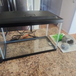 Aqueon 16" X 8" LED Econo Hood & Tank With Accessories 