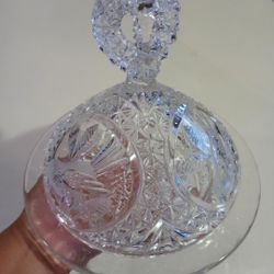 Crystal Butter Dish.  Good Condition