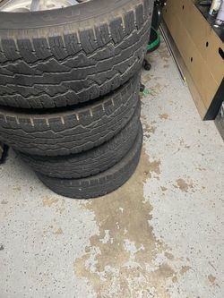 Set of 4 All-Terrain Tires on Rims