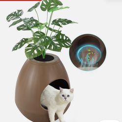 Smart Hidden Litter Box Plant Litter BoxEnclosure Odor Absorbing