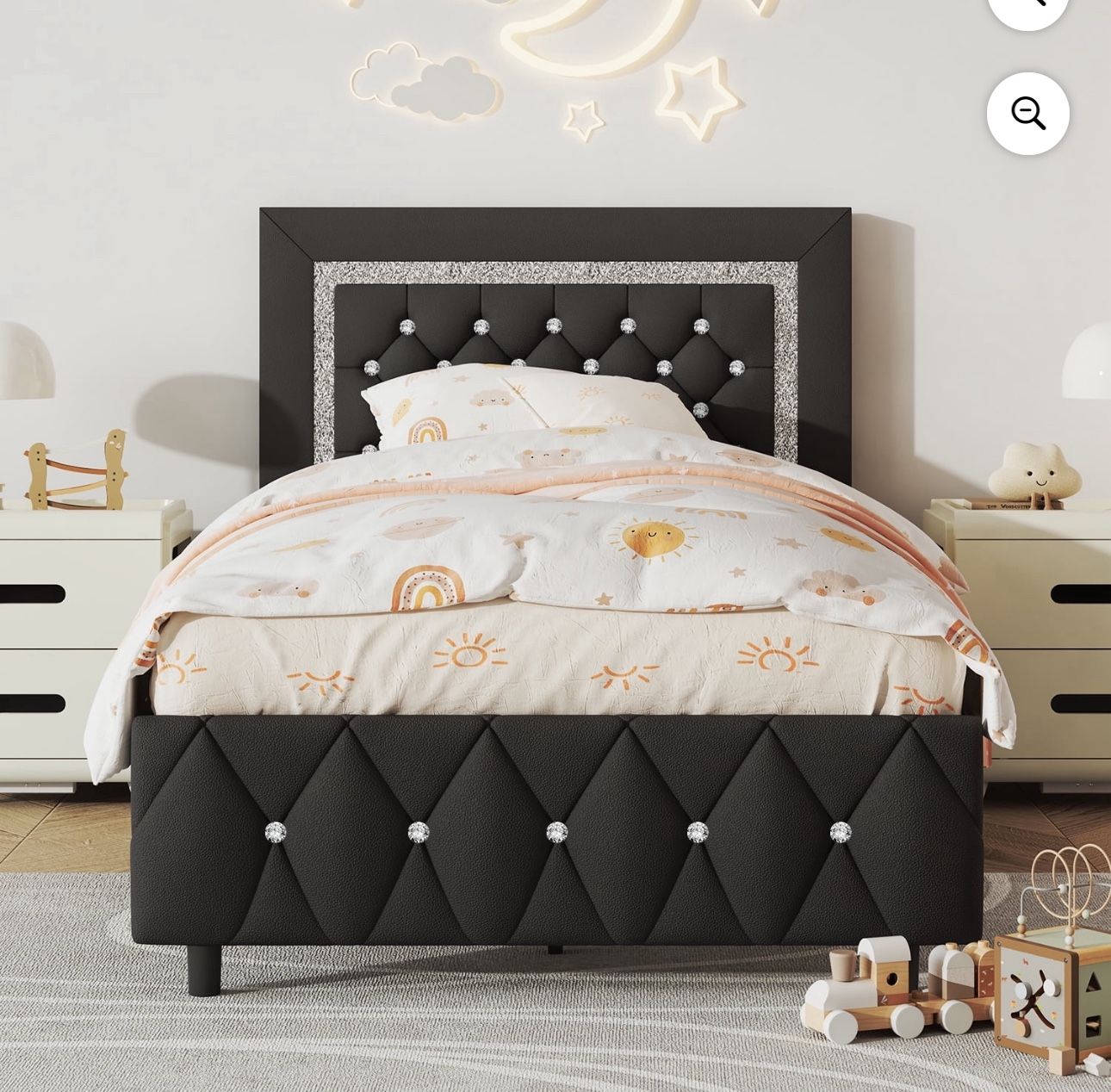 Black Twin Bed Frame 