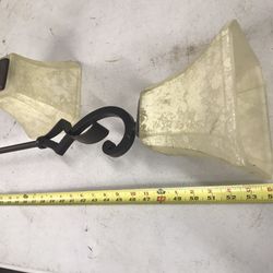 Antique Look, Ceiling  Accent Or Over Table Light, Hanging ,Single Lamp, Metal & Glass, 14 Lights Available 