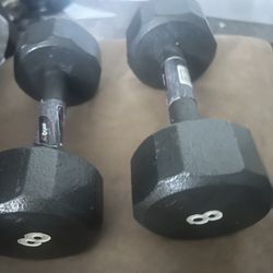 Dumbells Set 2  8 Pounds Each 