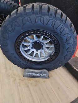 17x9 Lock Offroad Rims 6 lug 6x139 6x5.5 on new tires 33 1250 17