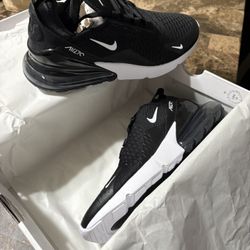 Nike Air Max 270 black and white sneakers