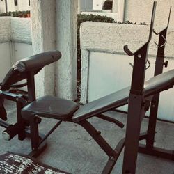 [Move-out Sale] Bench Press With Weights