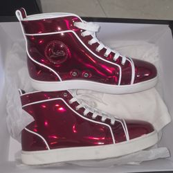 Christian Louboutin Red High Top Shoes